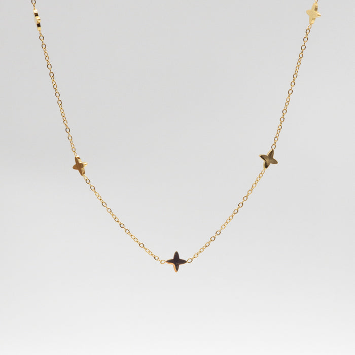 Clover Charm Gold Necklace