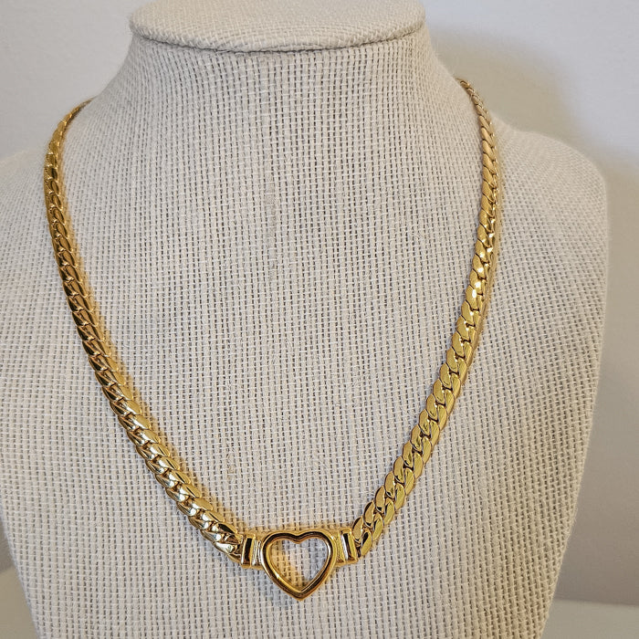 Tiffany Heart Gold Necklace