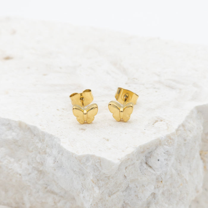 Butterfly Gold Studs