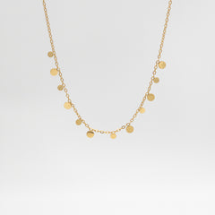 Disc Gold Necklace
