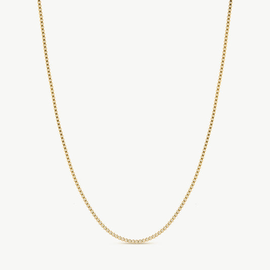 Box Chain Gold Necklace